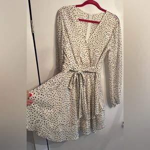 Boho Inspired Dress With Attached Sash/Belt